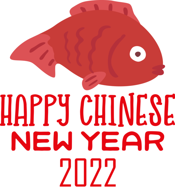 Transparent New Year Logo Red Line for Chinese New Year for New Year