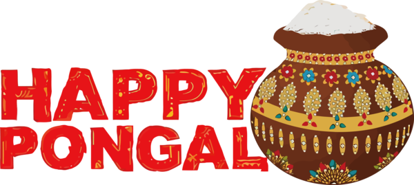 Transparent Pongal Bauble Christmas Day Font for Thai Pongal for Pongal