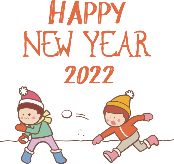 Transparent New Year Christmas Day Human Cartoon for Happy New Year 2022 for New Year