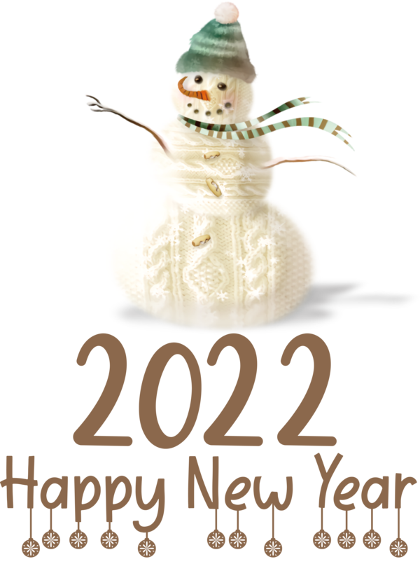 Transparent New Year Bauble Snowman Christmas Day for Happy New Year 2022 for New Year