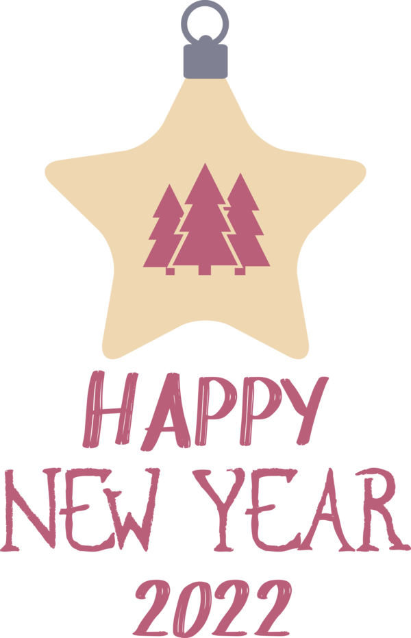 Transparent New Year Design Logo Bauble for Happy New Year 2022 for New Year