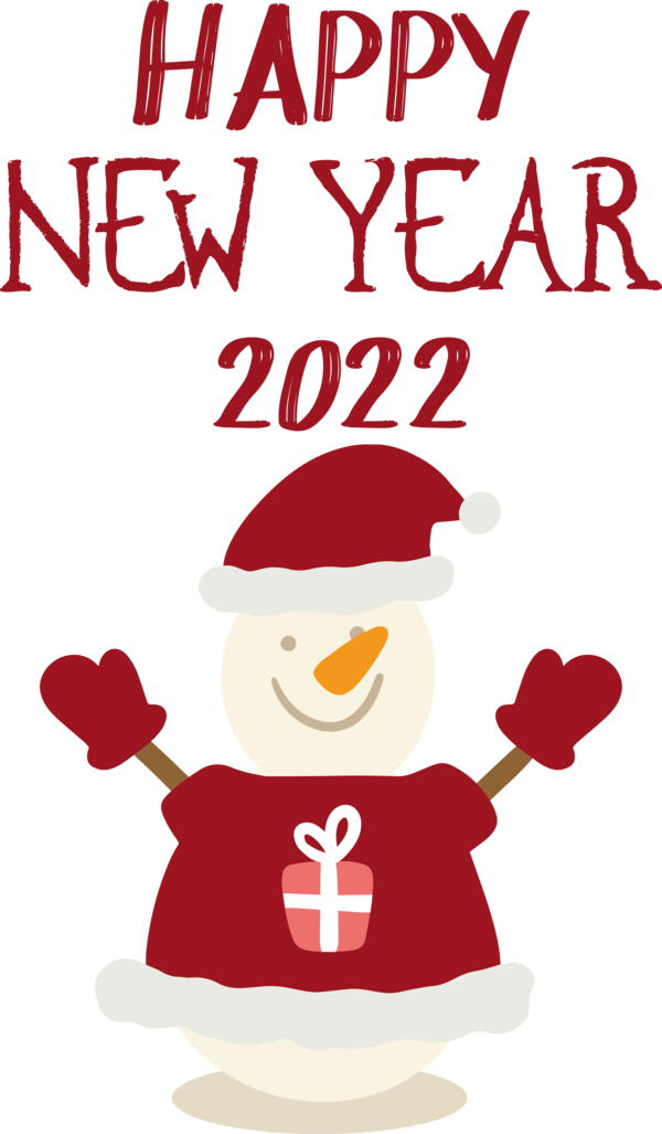 Transparent New Year Christmas Day Santa Claus Cartoon for Happy New Year 2022 for New Year