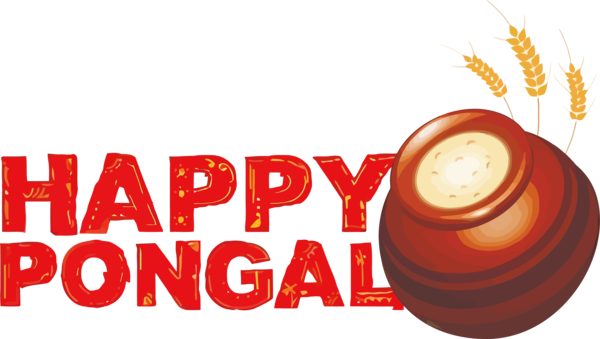 Transparent Pongal Logo Font Design for Thai Pongal for Pongal