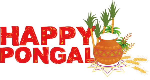 Transparent Pongal Natural food Superfood Logo for Thai Pongal for Pongal