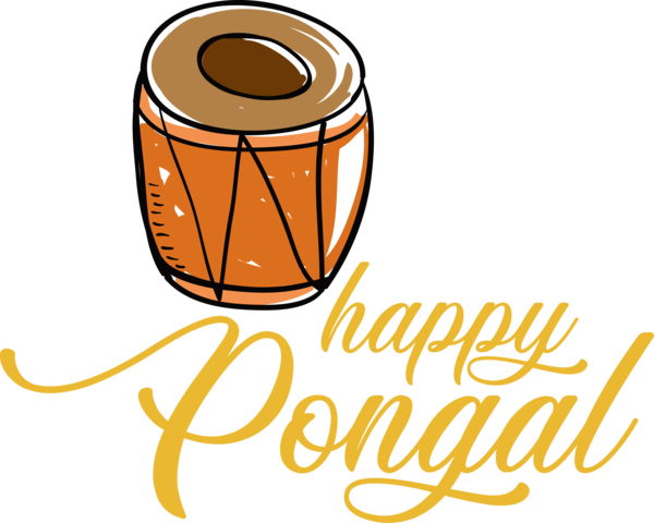 Transparent Pongal Logo Design Line for Thai Pongal for Pongal