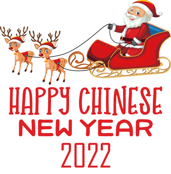 Transparent New Year Reindeer Deer Christmas Day for Chinese New Year for New Year