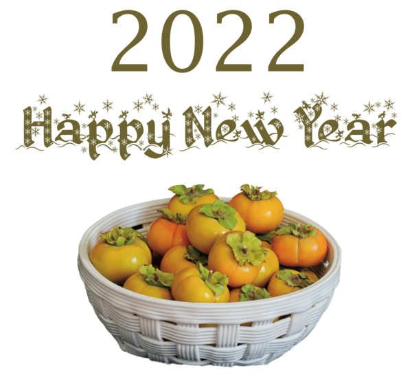 Transparent New Year Natural food Superfood Vegetable for Happy New Year 2022 for New Year