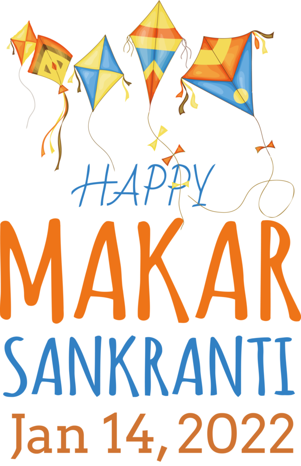 Transparent Makar Sankranti Design Line Banner for Happy Makar Sankranti for Makar Sankranti