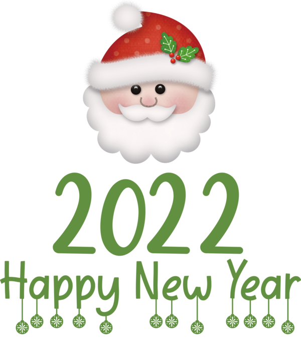 Transparent New Year Bauble Christmas Day Santa Claus for Happy New Year 2022 for New Year