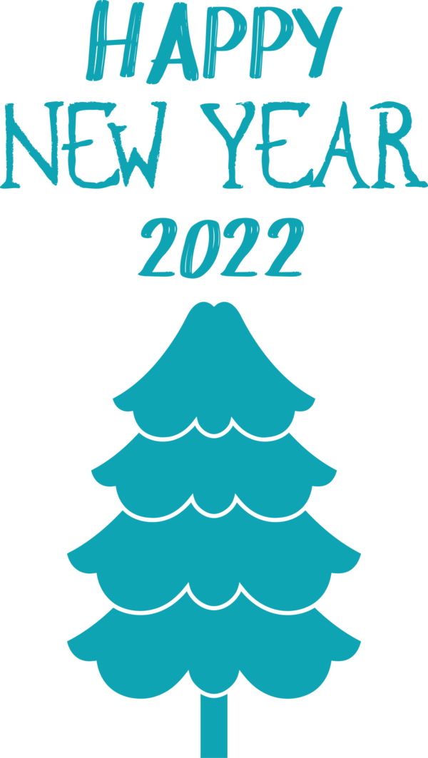 Transparent New Year Leaf Line Tree for Happy New Year 2022 for New Year