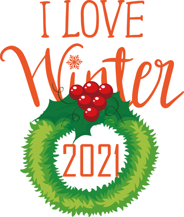 Transparent Christmas Logo Leaf Design for Hello Winter for Christmas