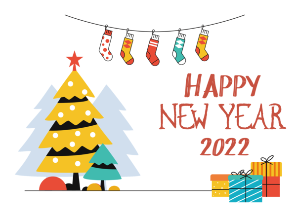 Transparent New Year Christmas Tree Christmas Day New Year for Happy New Year 2022 for New Year