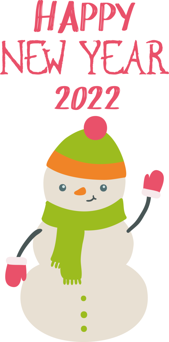 Transparent New Year Cartoon Line Character for Happy New Year 2022 for New Year