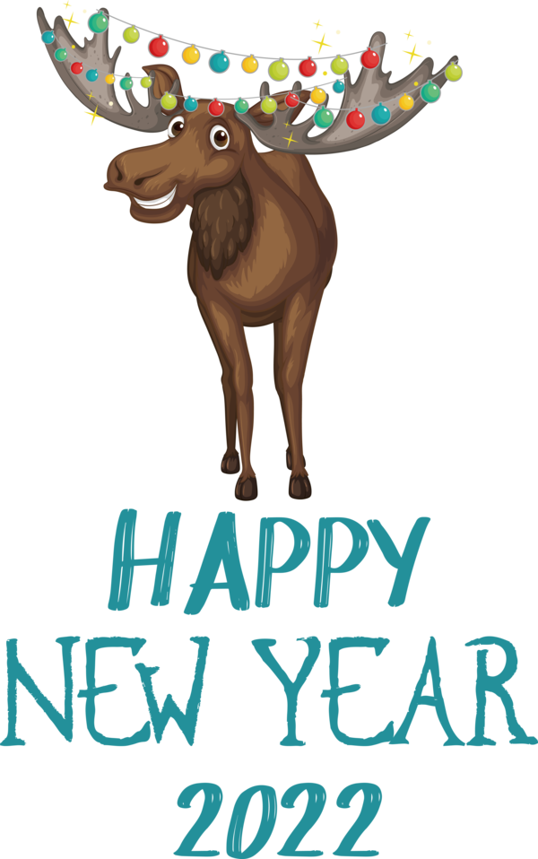 Transparent New Year Goat Cartoon Meter for Happy New Year 2022 for New Year