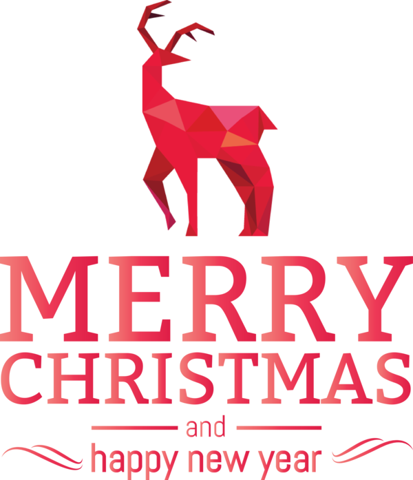 Transparent holidays Deer Logo Design for Christmas for Holidays