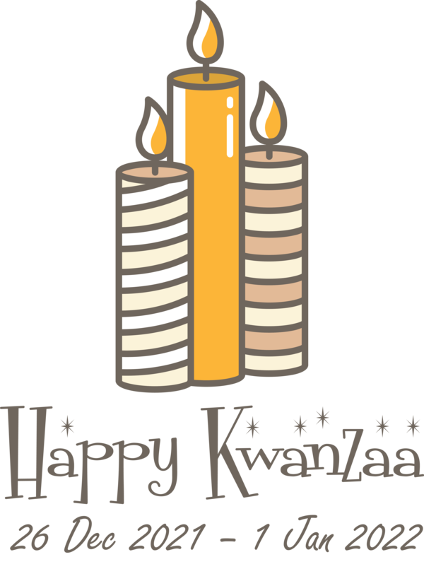 Transparent Kwanzaa Design Line Meter for Happy Kwanzaa for Kwanzaa