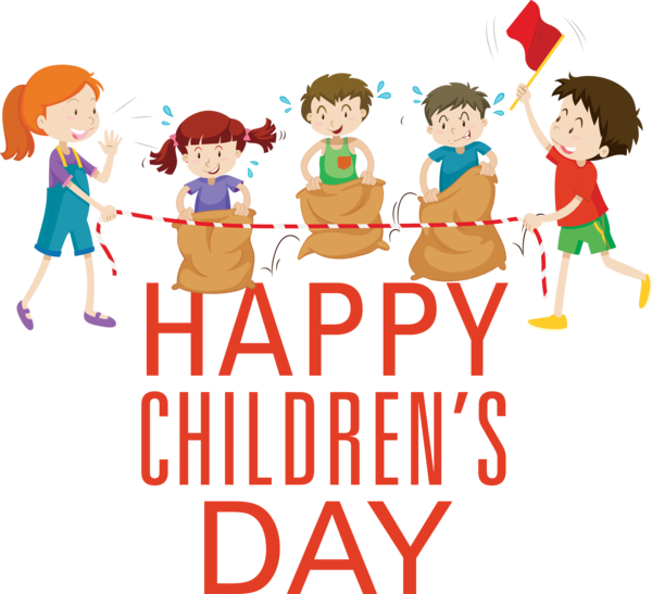 Transparent International Children's Day Human Cartoon for Children's Day for International Childrens Day