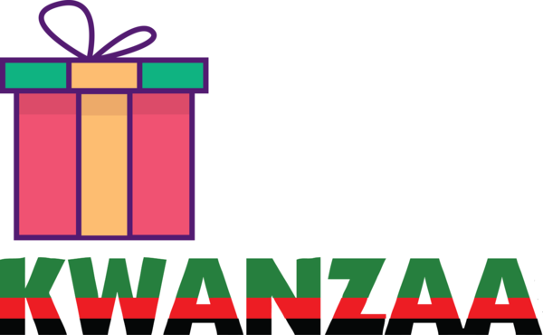 Transparent Kwanzaa Design Logo Line for Happy Kwanzaa for Kwanzaa