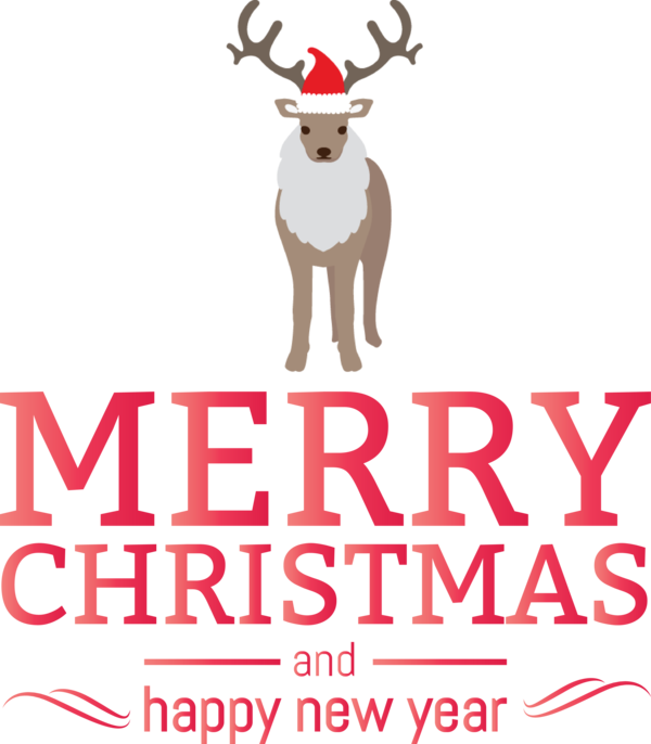 Transparent holidays Reindeer Deer Logo for Christmas for Holidays