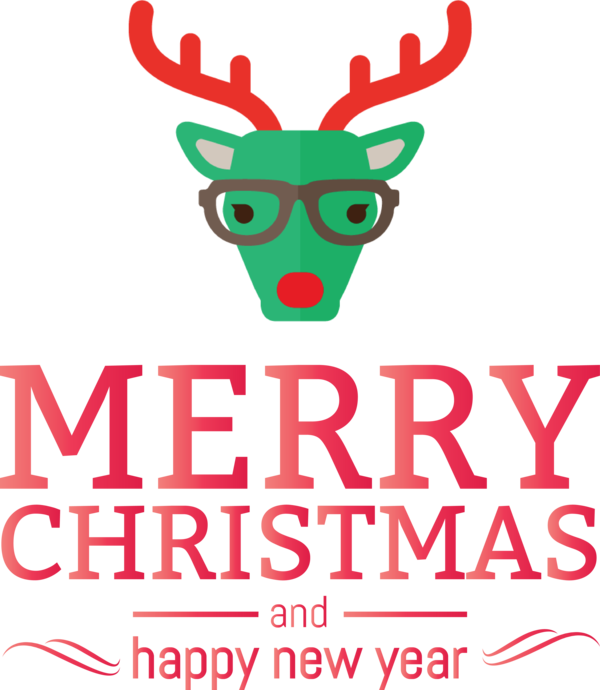 Transparent holidays Reindeer Logo Design for Christmas for Holidays