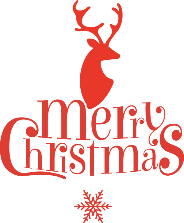Transparent Christmas Reindeer Christmas decoration Logo for Merry Christmas for Christmas