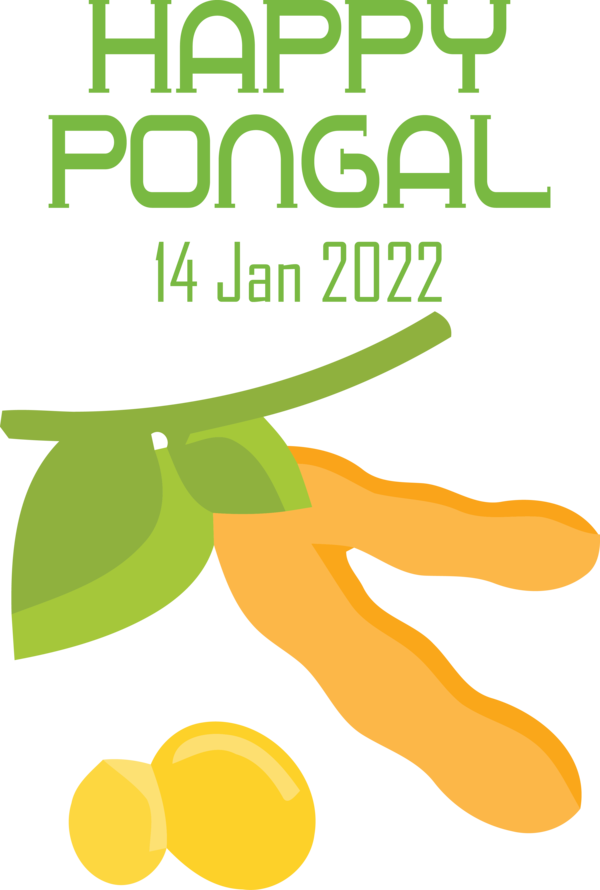 Transparent Pongal Logo Plant stem Design for Thai Pongal for Pongal