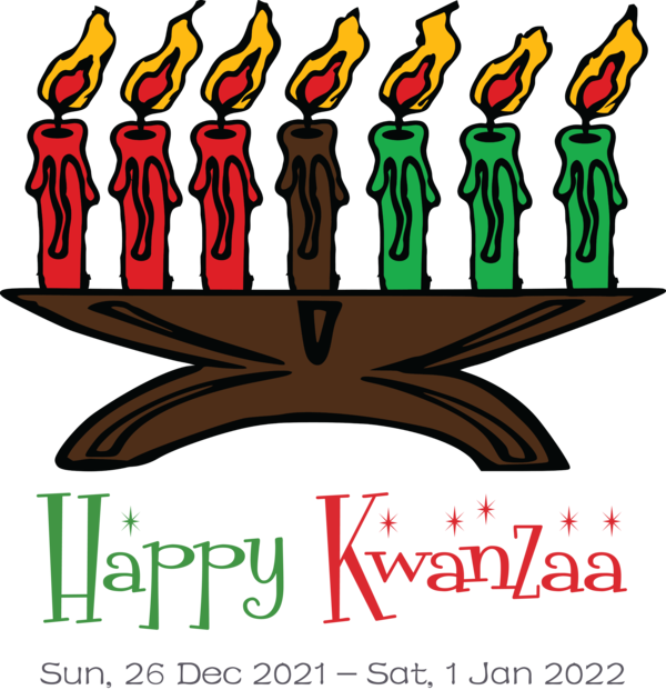 Transparent Kwanzaa Candle Kinara Kwanzaa for Happy Kwanzaa for Kwanzaa