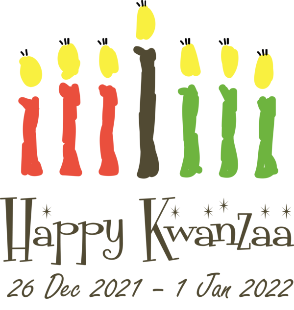 Transparent Kwanzaa Design Human Logo for Happy Kwanzaa for Kwanzaa