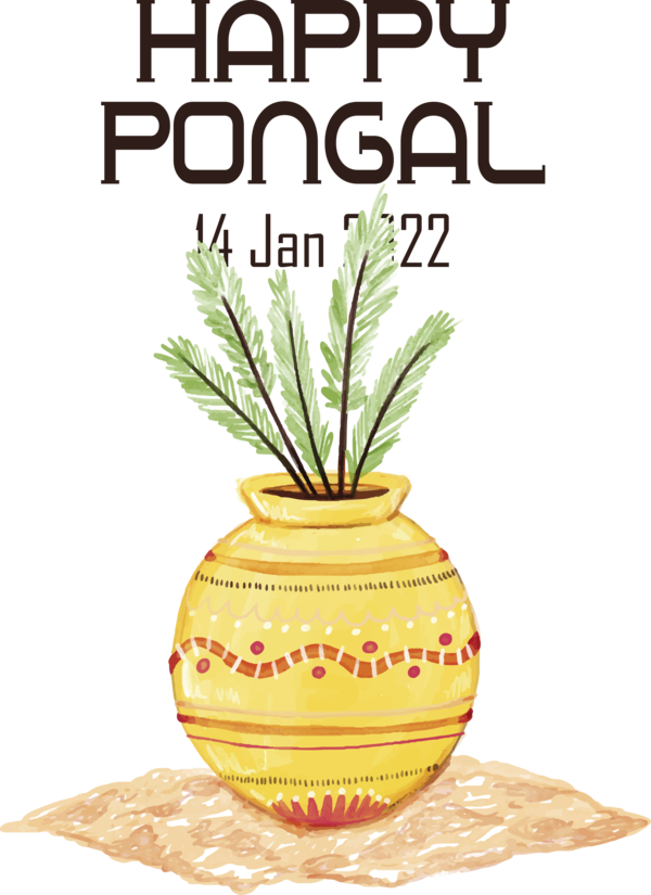 Transparent Pongal Pongal Flowerpot Flower for Thai Pongal for Pongal