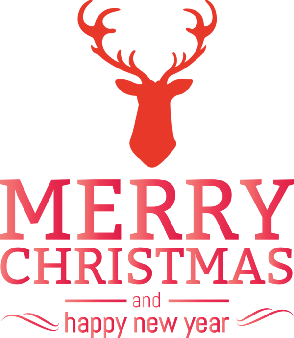 Transparent holidays Reindeer Antler Logo for Christmas for Holidays