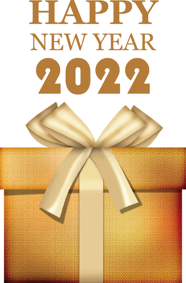 Transparent New Year Gift Gift Box Design for Happy New Year 2022 for New Year