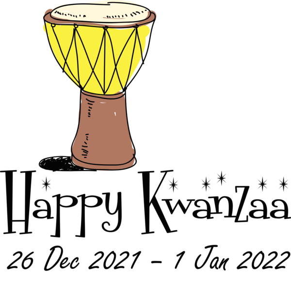 Transparent Kwanzaa Hand Drum Drum Human for Happy Kwanzaa for Kwanzaa