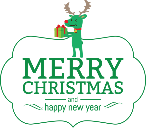 Transparent Christmas Deer New York Logo for Merry Christmas for Christmas