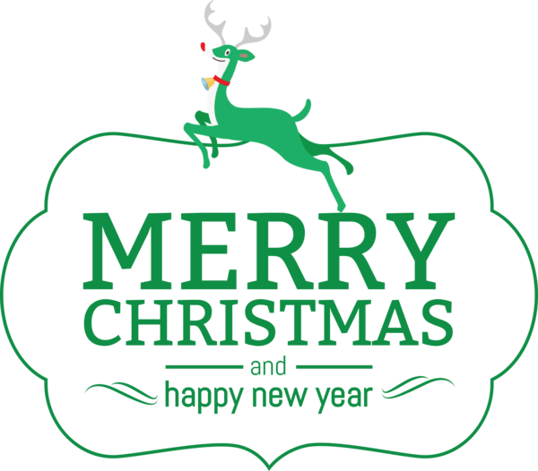 Transparent Christmas Deer Leaf Logo for Merry Christmas for Christmas