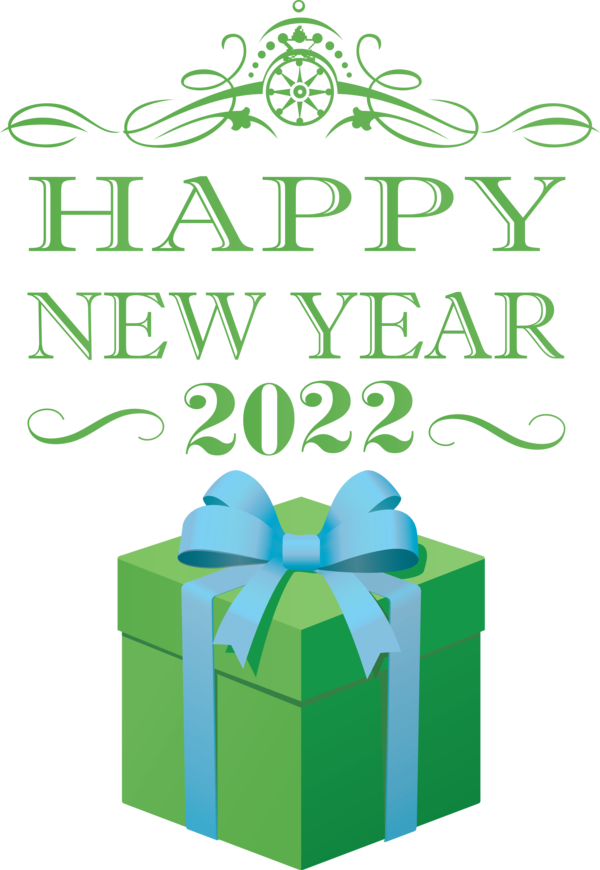 Transparent New Year Design Logo Green for Happy New Year 2022 for New Year