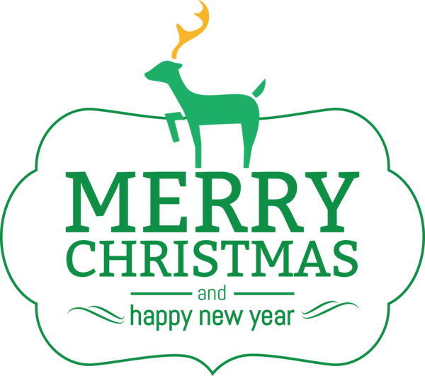 Transparent Christmas Deer Human Logo for Merry Christmas for Christmas