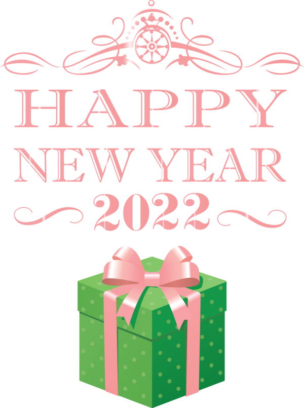Transparent New Year Christmas Day Design Greeting Card for Happy New Year 2022 for New Year