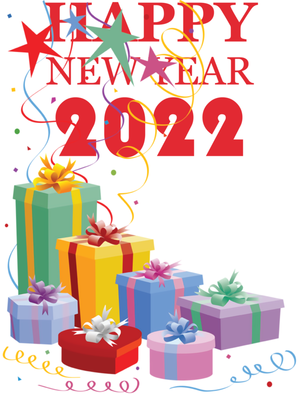 Transparent New Year Balloon Party Gift for Happy New Year 2022 for New Year