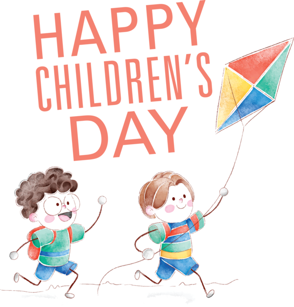 Transparent International Children's Day Human Cartoon Behavior for Children's Day for International Childrens Day