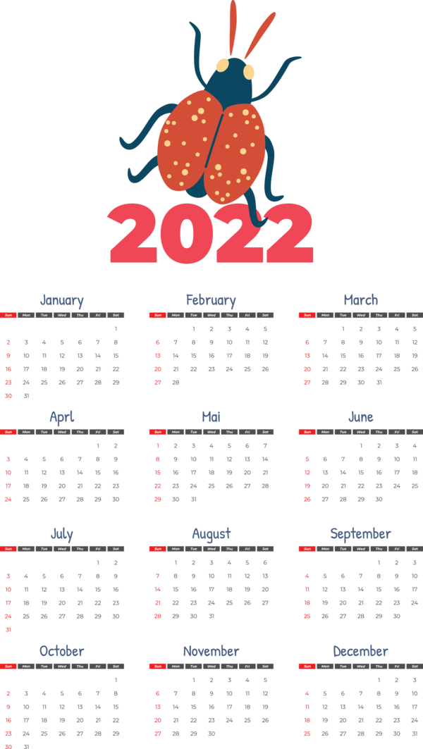 Transparent New Year calendar Font Line for Printable 2022 Calendar for New Year