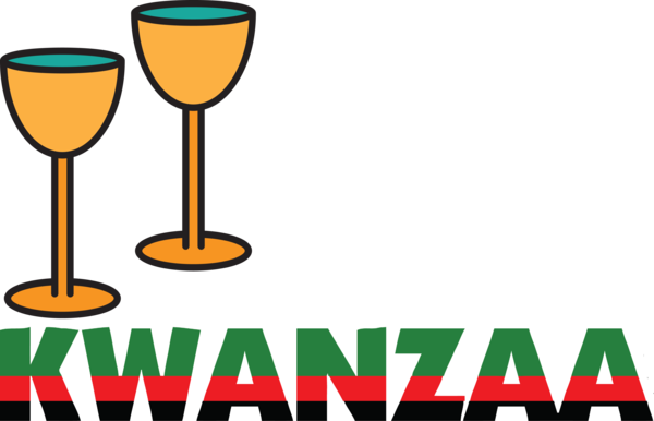 Transparent Kwanzaa Wine Glass Wine Stemware for Happy Kwanzaa for Kwanzaa