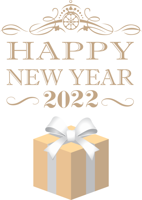 Transparent New Year Evolution Human Gift for Happy New Year 2022 for New Year