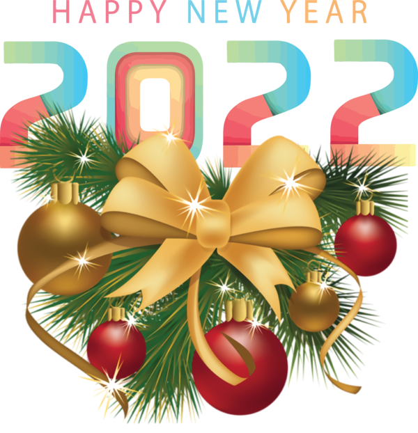 Transparent New Year Christmas decoration Bauble Christmas Day for Happy New Year 2022 for New Year