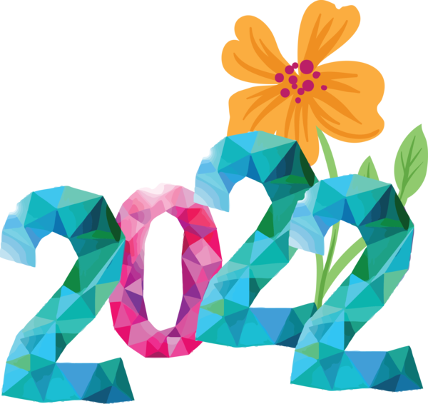 Transparent New Year Design Drawing Logo for Happy New Year 2022 for New Year