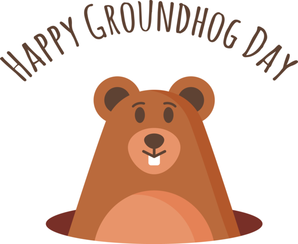 Transparent Groundhog Day Rodents Bears Teddy bear for Groundhog for Groundhog Day