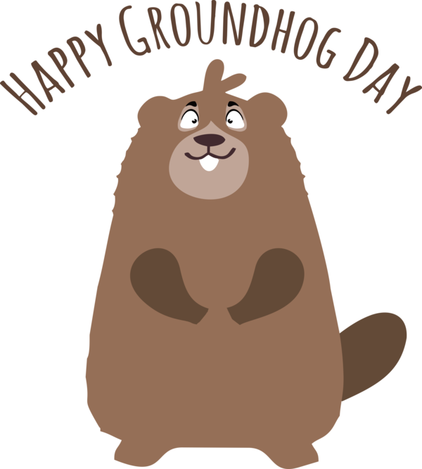 Transparent Groundhog Day Rodents Beaver Dog for Groundhog for Groundhog Day