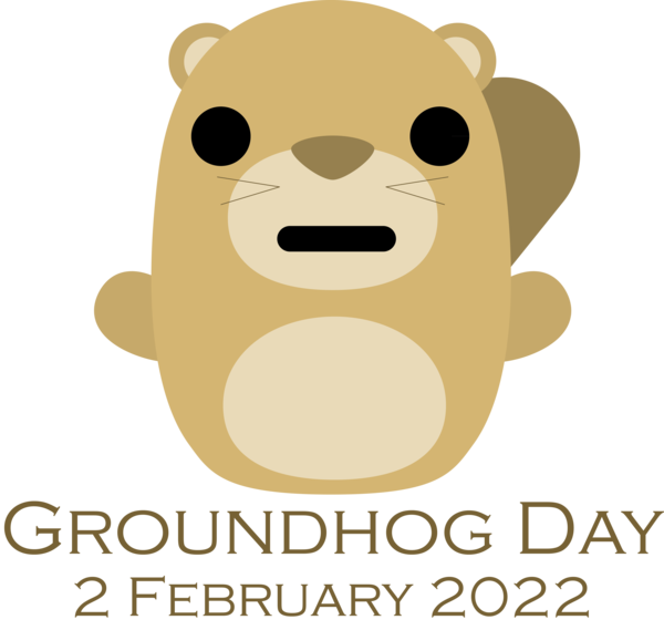 Transparent Groundhog Day Cat-like Snout Logo for Groundhog for Groundhog Day