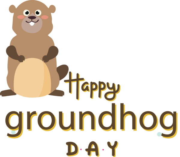 Transparent Groundhog Day Human Cartoon Dog for Groundhog for Groundhog Day