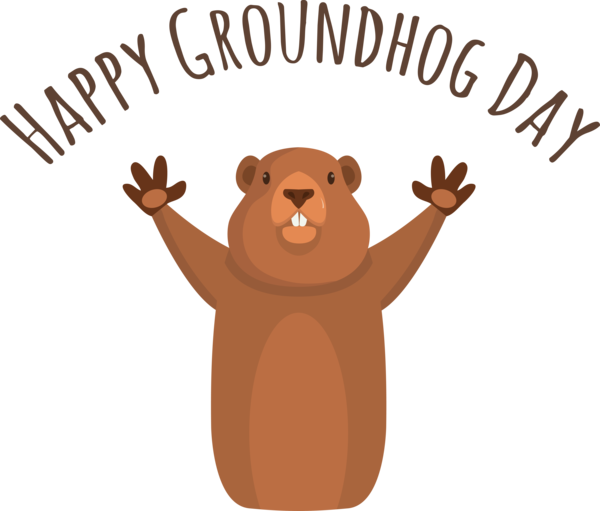 Transparent Groundhog Day Bears Cartoon Meter for Groundhog for Groundhog Day