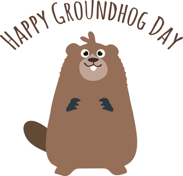 Transparent Groundhog Day Rodents Beaver Dog for Groundhog for Groundhog Day